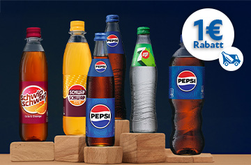Pepsi und Schwip Schwap Rabattaktion 1 Euro - KW 14 und 15 in 2026